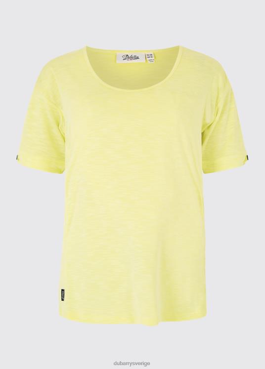 kvinnor cloyne kortärmad topp DPXF2152 Kläder citrus- Dubarry