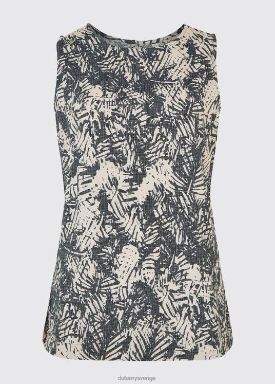 kvinnor klonegalt tryckt topp DPXF2778 Kläder marin multi Dubarry