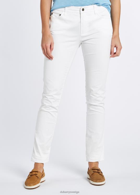 kvinnor greenway jeans DPXF2188 Kläder vit Dubarry
