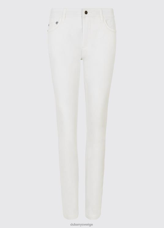 kvinnor greenway jeans DPXF2188 Kläder vit Dubarry