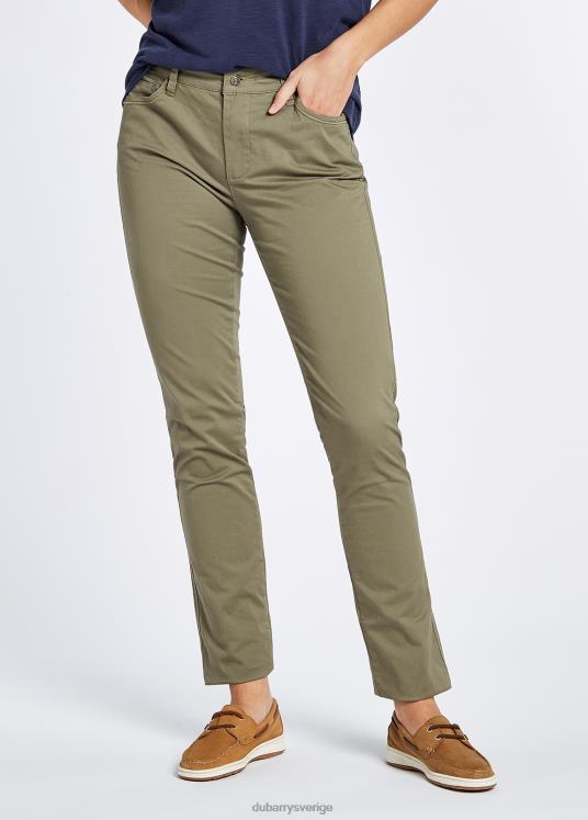 kvinnor greenway jeans DPXF2211 Kläder pesto Dubarry