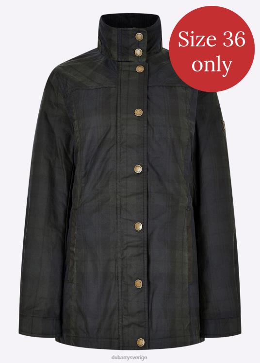 kvinnor annestown vaxjacka DPXF2691 Kläder svart klocka Dubarry