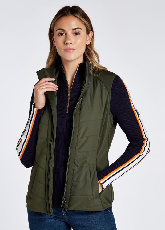 kvinnor foyle gilet DPXF2705 Kläder pesto Dubarry