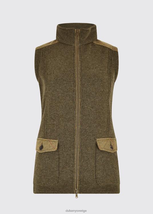 kvinnor gilet i körsbärsträ DPXF2246 Kläder mörkgrönt Dubarry