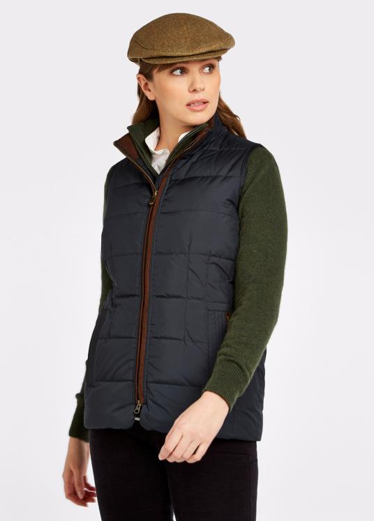 kvinnor spiddal quiltad gilet DPXF2222 Kläder marin multi Dubarry