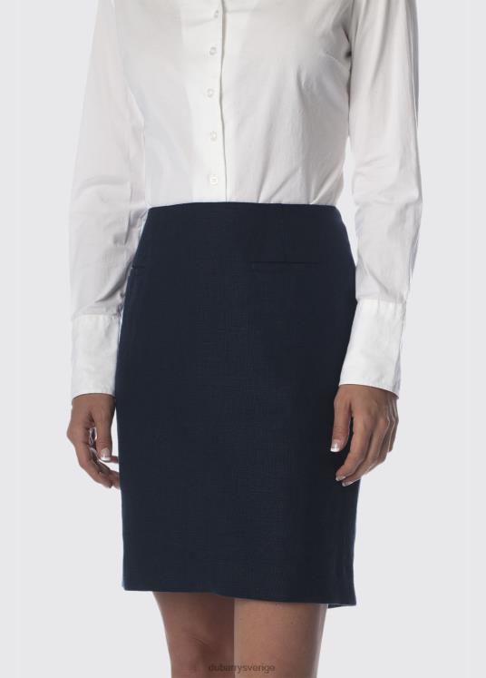 kvinnor solros linne dam kjol DPXF2783 Kläder Marin Dubarry