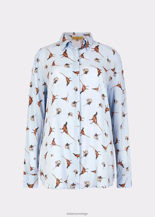 kvinnor briarrose skjorta DPXF2768 Kläder blå multi Dubarry