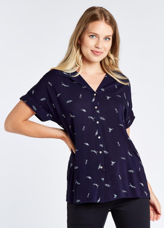 kvinnor hägerskjorta DPXF2767 Kläder Marin Dubarry