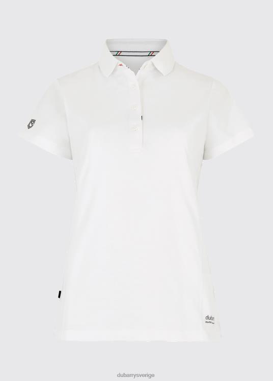 kvinnor martinique kortärmad piké DPXF2293 Kläder vit Dubarry