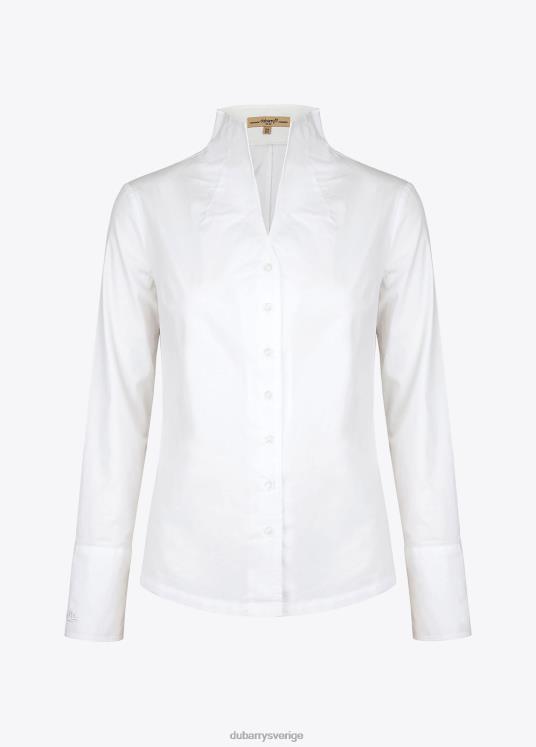 kvinnor snödroppe skjorta DPXF2176 Kläder vit Dubarry