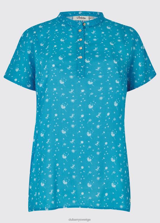 kvinnor vattenfall tryckt topp DPXF2297 Kläder blåklint Dubarry