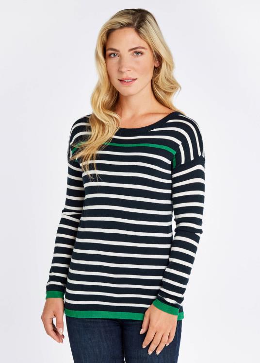 kvinnor leixlip tröja DPXF2561 Kläder marin multi Dubarry