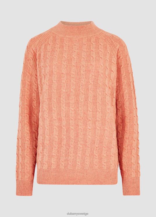 kvinnor tallanstown stickad tröja DPXF2665 Kläder aprikos Dubarry