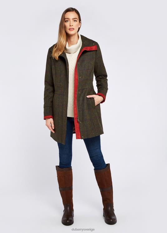 kvinnor hedgerow tweed kappa DPXF2202 Kläder odört Dubarry