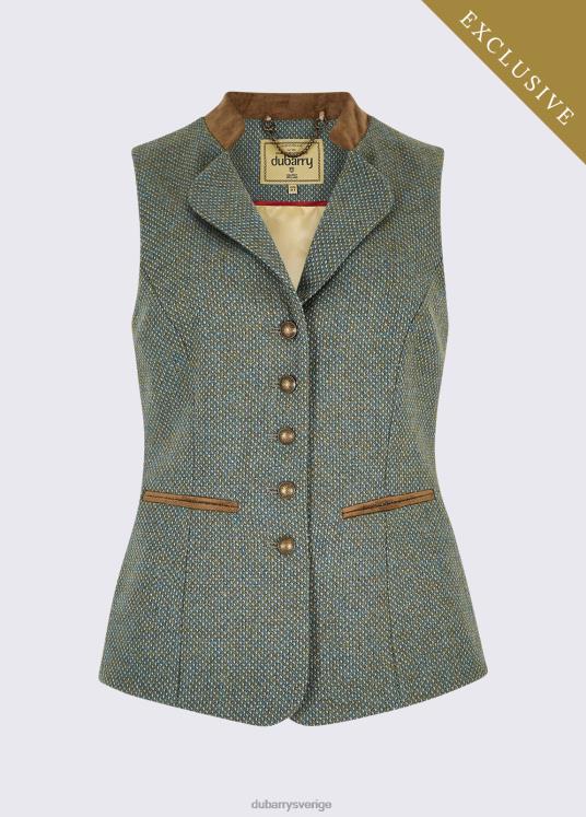 kvinnor spindelväst i tweed DPXF2536 Kläder rönn Dubarry