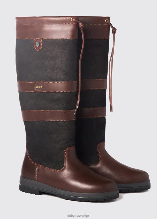 kvinnor galway extrafit countrystövel DPXF25 Skodon svart brun Dubarry