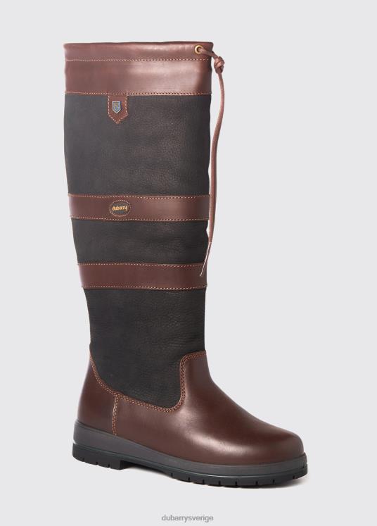 kvinnor galway extrafit countrystövel DPXF25 Skodon svart brun Dubarry