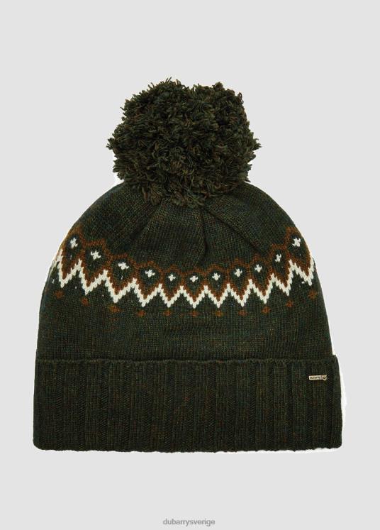 kvinnor connolly fair isle hatt DPXF2364 Tillbehör oliv Dubarry