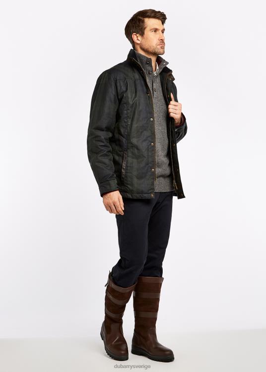 män Ballymote vaxjacka DPXF21146 Kläder svart klocka Dubarry