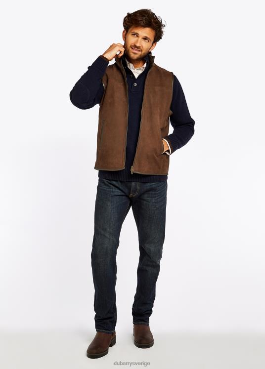 män dunhill lädergilet DPXF2963 Kläder valnöt Dubarry