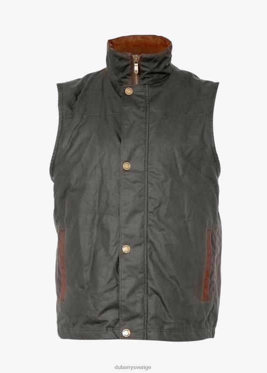 män majfluga vax gilet DPXF21001 Kläder oliv Dubarry