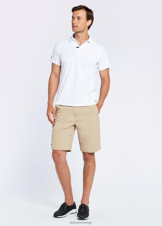 män menton teknisk polo DPXF2977 Kläder vit Dubarry
