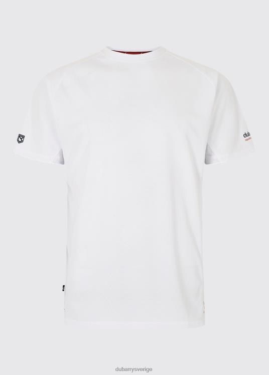 män tangier kortärmad t-shirt DPXF2959 Kläder vit Dubarry