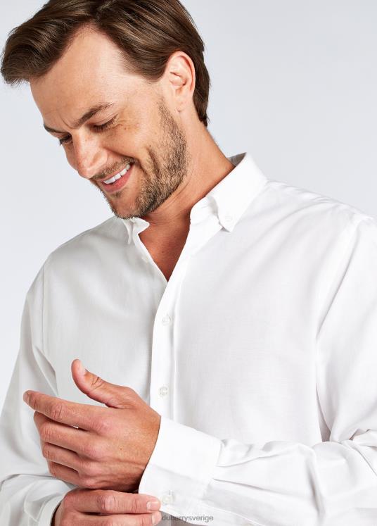 män castlecove oxford skjorta DPXF2972 Kläder vit Dubarry