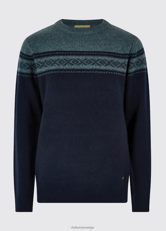 män longley tröja med rund hals DPXF21188 Kläder Marin Dubarry